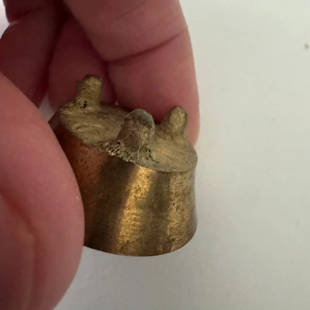 Miniature Brass Bowl Footed 1&1/8